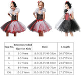 Toddler Dalmatian Costume Girls Dalmatian Cruella Deville Costume Kids Dress up Devilish Cosplay Halloween Dalmation Costume Cape Infant Tutu Skirt Black and White Wigs Baby Birthday Party Outfit 2-3T