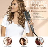 Automatic Curling Iron, Professional Anti-Scald Hair Curler with 4 Temps, 30Min Auto Off, for Waves, Beach Curls