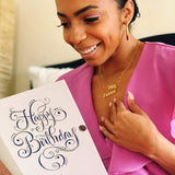 Old English Zodiac Necklace for Women, Horoscope Birth Star Sign Letter Astrology Constellation Necklace Birthday Gift