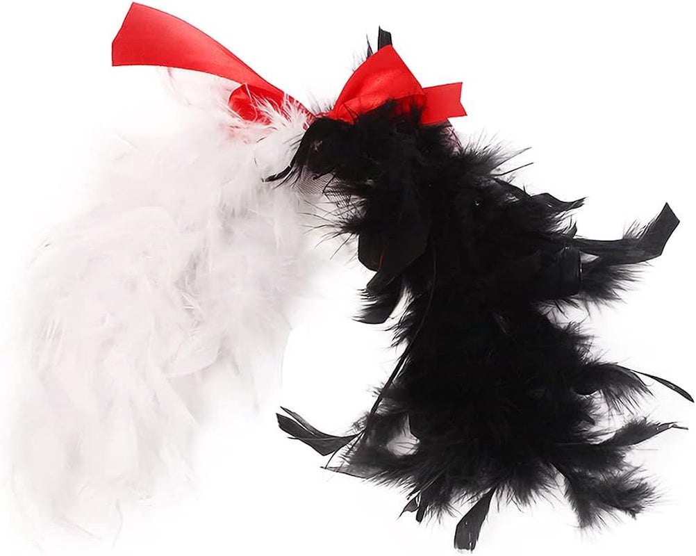 Toddler Dalmatian Costume Girls Dalmatian Cruella Deville Costume Kids Dress up Devilish Cosplay Halloween Dalmation Costume Cape Infant Tutu Skirt Black and White Wigs Baby Birthday Party Outfit 2-3T