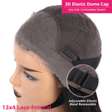 Ishow Loose Deep Wave HD Lace Frontal Wig Pre-Plucked Glueless Human Hair Wigs 13X4 Transparent Lace Wig