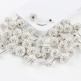 Belly button ring 6/12 mm ball 16G not allergic stainless steel piercing aurora white pink top quality navel bar body jewelry