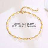 Stainless Steel Chain Anklet for Women Girls Multi-layer Beach Ankle Bracelet Foot Link Chains Adjsutable