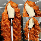 Ginger Orange HD Lace Front Glueless Human Hair Wig