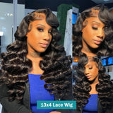 Wear To Go Loose Deep Wave Wigs Human Hair Pre Plucked