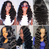 Wear To Go Loose Deep Wave Wigs Human Hair Pre Plucked