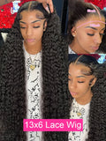 40inch Water Wave Curly Glueless Wigs Ready to Wear Go 13x4 13x6 HD Deep Wave Lace Frontal Wig 7x5 Lace Closure Wigs For Women