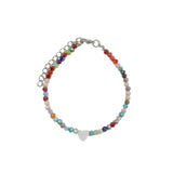 Women Beads Anklets Summer New Love Heart Charm Glass Crystal Leg Chain Anklet Bracelet On Foot Beach Bohemian Small Jewelry