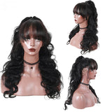 Body Wave Lace Front Wig Human Hair Wigs With Bangs Glueless 13x4 Lace Frontal Wig Pre Plucked Cheap Hair Wigs On Sale Clearance