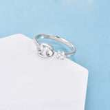 925 Sterling Silver Zodiac Sign Rings 12 Constellation Adjustable Ring Zodiac Jewelry Gift for Women