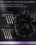 U Tip Hair Extensions Human Hair Black 20 Inch K Tip Hair Extensions Real Human Hair Jet Black Utip Hair Extensions Black K Tips Hair Extensions Human Hair 50G 50S