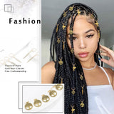 Feather Braid Hair Charms Gold Tree of Life Loc Jewelry Diamond African Dreadlock Accessories for Black Women (20PCS)