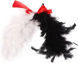 Toddler Dalmatian Costume Girls Dalmatian Cruella Deville Costume Kids Dress up Devilish Cosplay Halloween Dalmation Costume Cape Infant Tutu Skirt Black and White Wigs Baby Birthday Party Outfit 2-3T