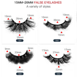 15mm False Lashes Packaging Natural Long Lash Wholesale In Bulk Fluffy Soft 8D Faux Fake Mink Eyelashes Vendor 5/20pairs