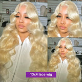 13x4 Honey Blond Lace Frontal Wig 30 Inch 613 HD Transparent Human Hair Wig 180% Body Wave 13x6 Blond  Wig Brazilian Wig On Sale