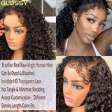 Afro Kinky Curly Wig 13x6 Hd Human Hair Glueless 13x4 4c Edges Lace Front Wigs For Women 30 Inch Deep Wave Frontal Wig On Sale