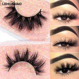 LEHUAMAO 5D Mink Eyelashes Long Lasting Mink Lashes Natural Dramatic Volume Eyelashes Extension Thick Long 3D False Eyelashes