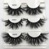 RED SIREN 15mm-20mm Fluffy Mink Lashes Makeup Dramatic Messy Natural Mink Eyelashes