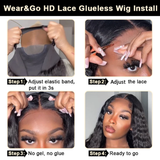 10A Wear Go Glueless Wig Curly HD Lace Front Human Hair Wigs