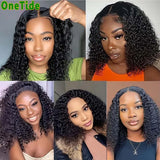 Glueless Wig Human Hair Ready To Wear Water Wave Bob Human Hair Wig Glueless Pre-Cut 4x4  Lace Curly Human Hair Wigs for Women