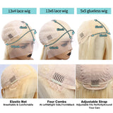 613 Honey Blonde 13x6 HD Transparent Lace Front Human Hair Wigs For Women 30 32 Inch Body Wave 13x4 Lace Frontal 5x5 Closure Wig