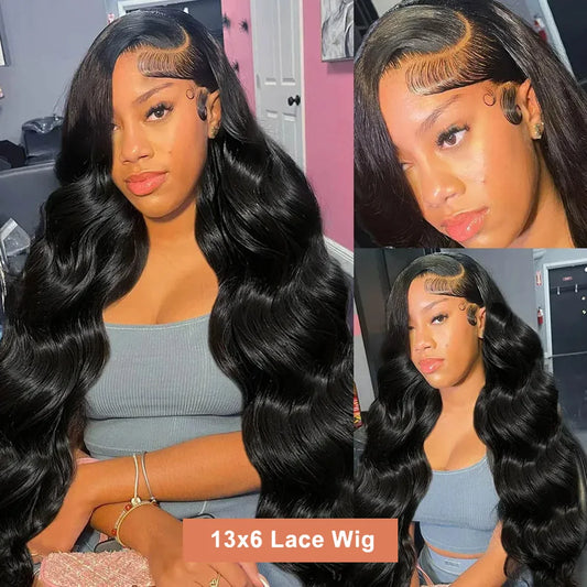 Body Wave Lace Front Wig Human Hair 13x4 13x6 HD Lace Frontal Wigs Transparent Water Wave Human Hair Wigs For Women Pre Plucked