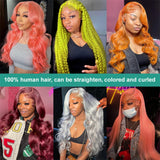 613 Lace Frontal Wig 13x4 Human Hair Body Wave For Women Color Lace Front Wig Transparnet Blonde Pre-Plucked Glueless Human Hair