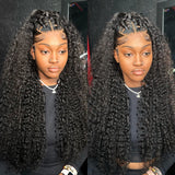 13x6 HD Deep Wave Lace Frontal Wig 28 30 Inch Glueless Water Wave Curly Lace Frontal Wigs 13x4 Human Hair Wigs For Women On Sale