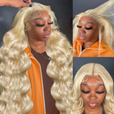 613 Honey Blonde 13x6 HD Transparent Lace Front Human Hair Wigs For Women 30 32 Inch Body Wave 13x4 Lace Frontal 5x5 Closure Wig