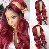 Ombre Honey Blonde Lace Front Wigs 13x4 Lace Frontal Wig Blonde 4x4 Body Wave Closure Wig Ombre Human Hair Wigs For Black Women