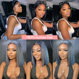 Ready To Wear Glueless Human Hair Wig Bob Wig Lace Closure Human Hair Wigs Glueless Wig Human Hair Ready To Go For Black Women