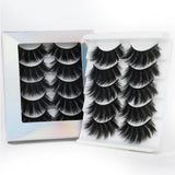 5 Pairs Mink False Eyelashes Fluffy Soft False Eyelashes 3D Dramatic Russian Volume Eyelashes Makeup Natural Eyelash Extension