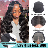Body Wave 13x4 13x6 Transparent Lace Front Human Hair Wigs Brazilian Remy 40 Inch Water Wave Frontal For Women 5x5 Closure Wig