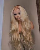 Transparent 613 HD Lace Frontal Wig 4×4 Glueless Bleached wig Blonde Color Brazilian13×4 Body Wave HD Lace Front Human Hair Wigs