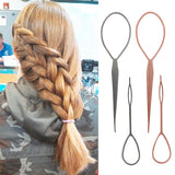 4 Pcs Hair Braid Ponytail Maker Styling Tool