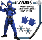 Boys Ninja Costume, Dragon Scales Ninja Costume for Kids Toddler Halloween Costume Themed Parties